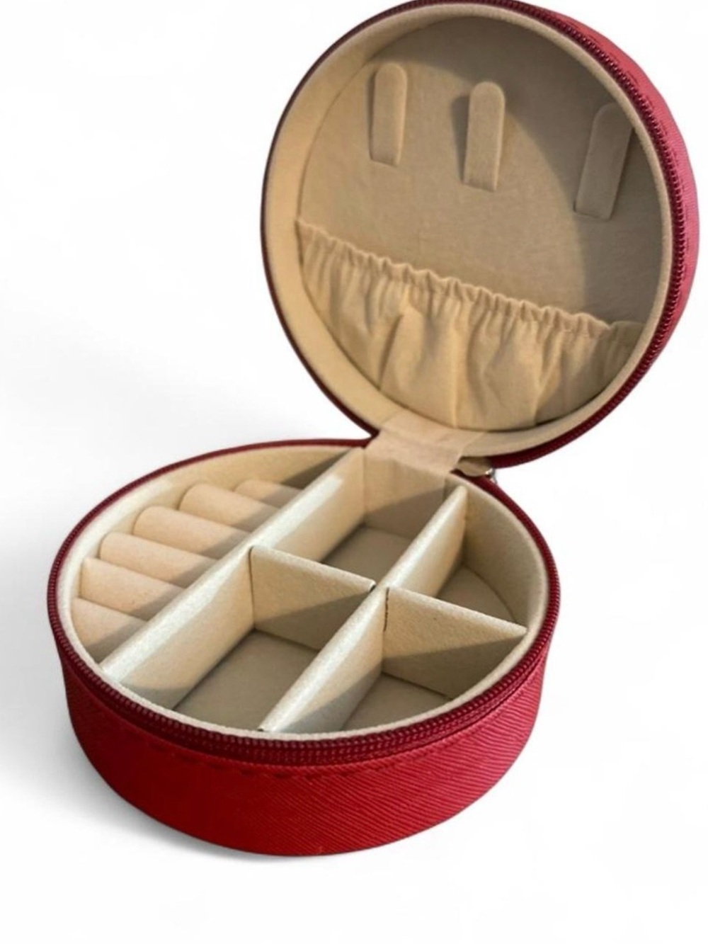 Cute & Simple Red Jewelry Case.